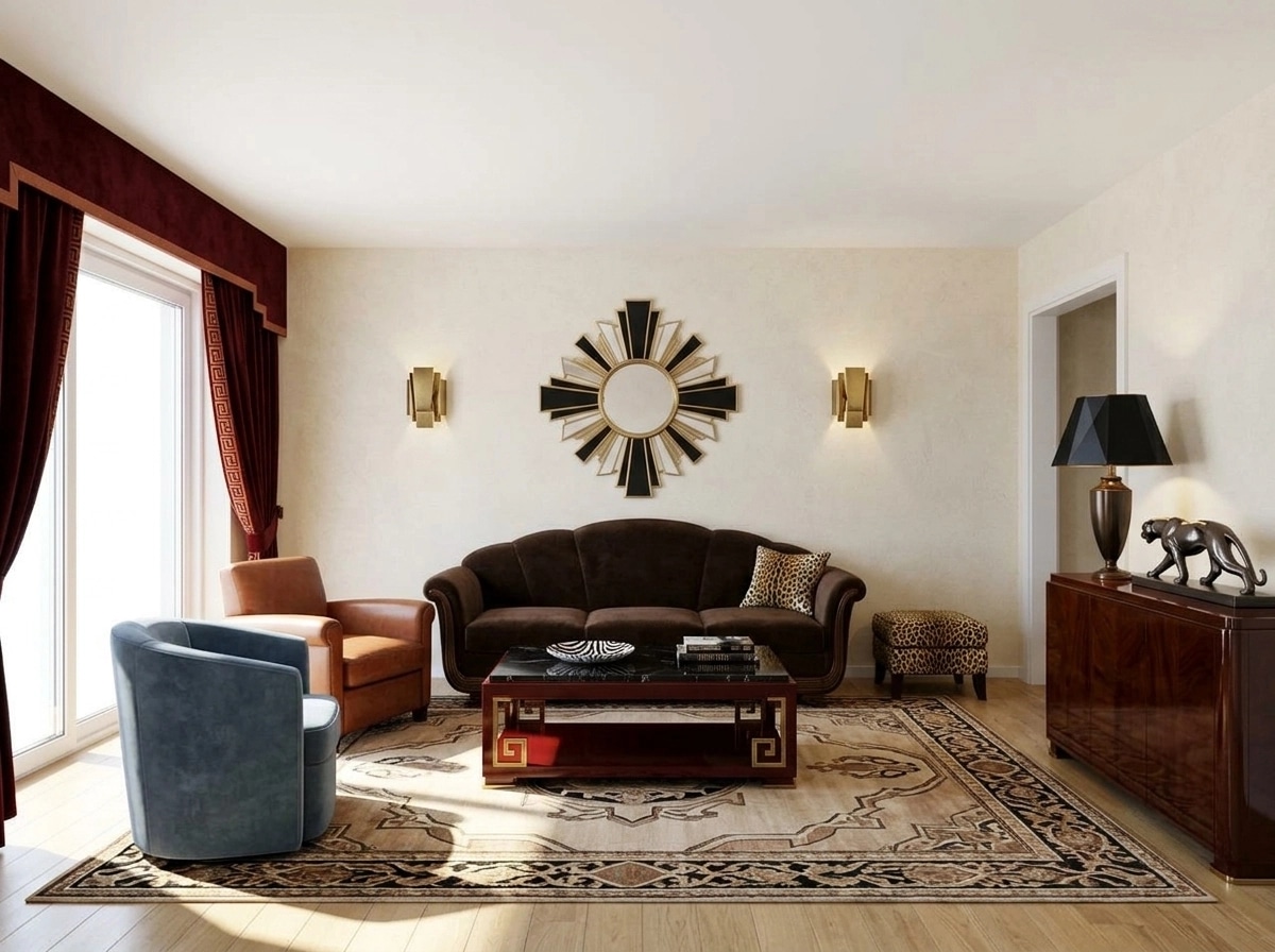 Art Deco Living Room design — interior photo by GenRoom AI