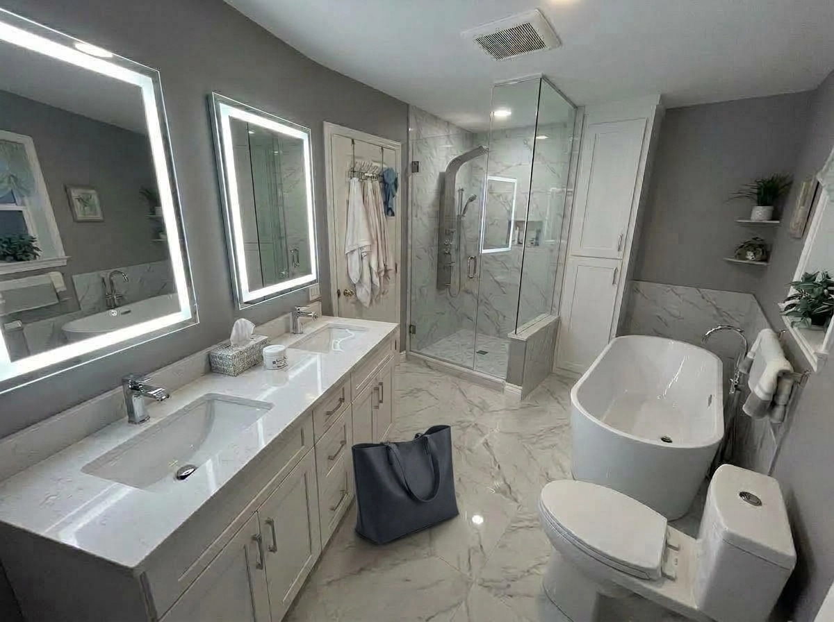 Bathroom interior in no_style style — photo by GenRoom AI