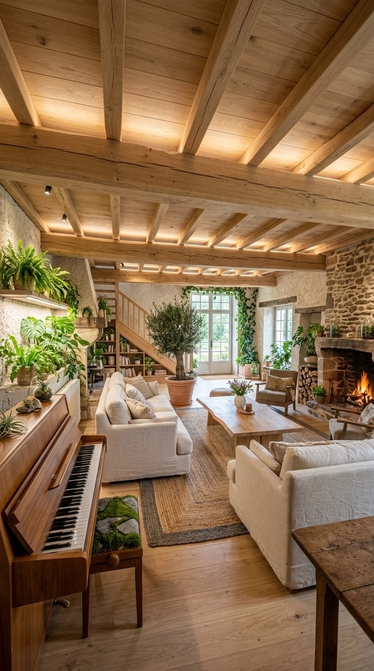 Interior design in Biophilic style — Living Room by GenRoom AI