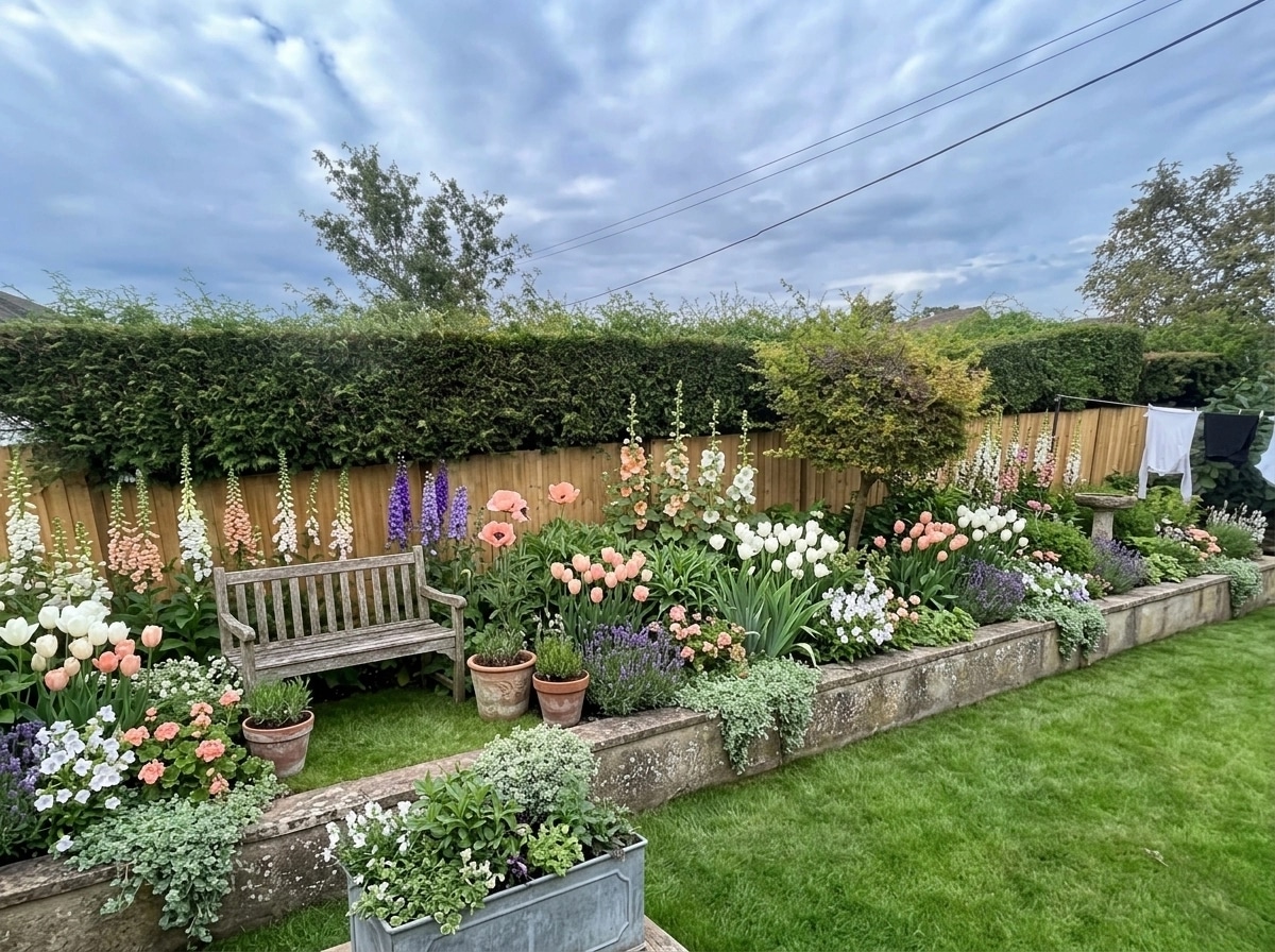 Landscape design in English Cottage Garden style — Yard by GenRoom AI
