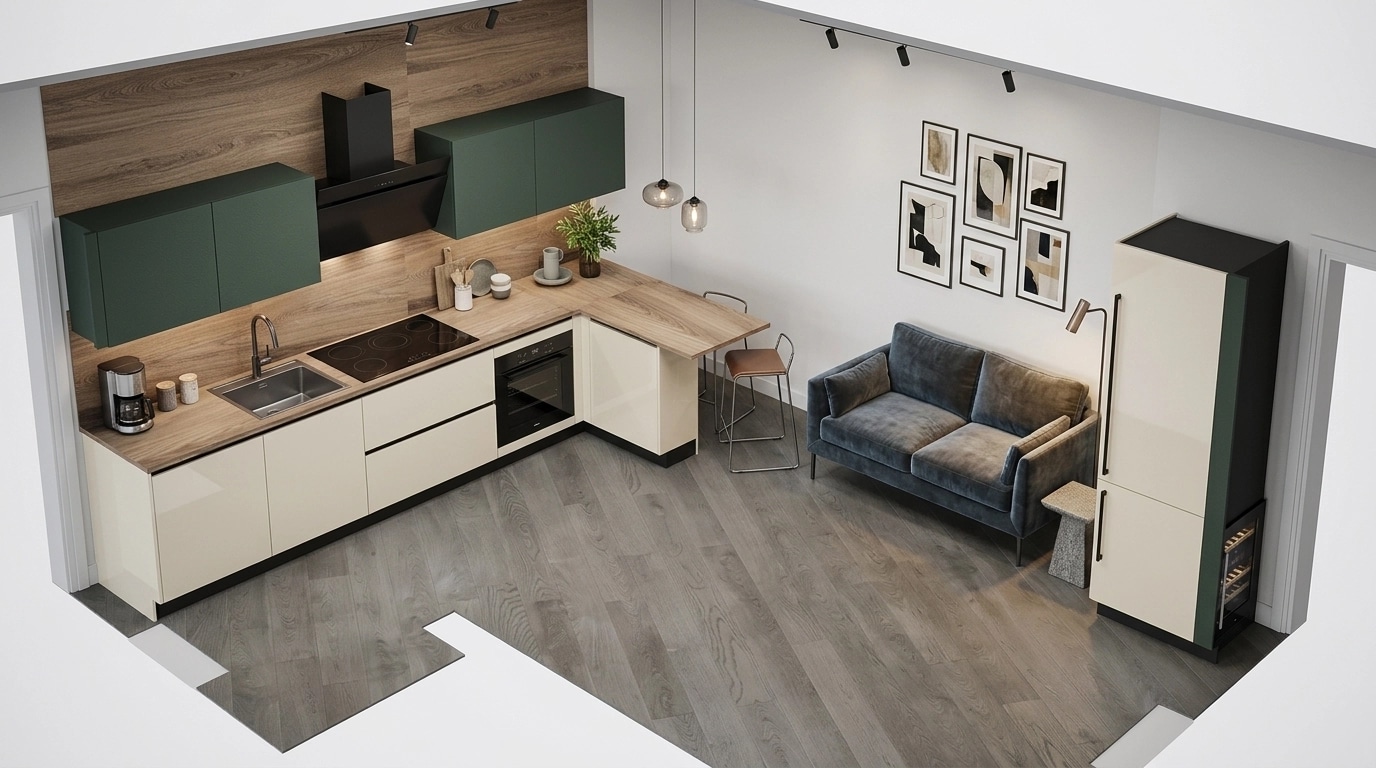 Contemporary Kitchen design — interior photo by GenRoom AI