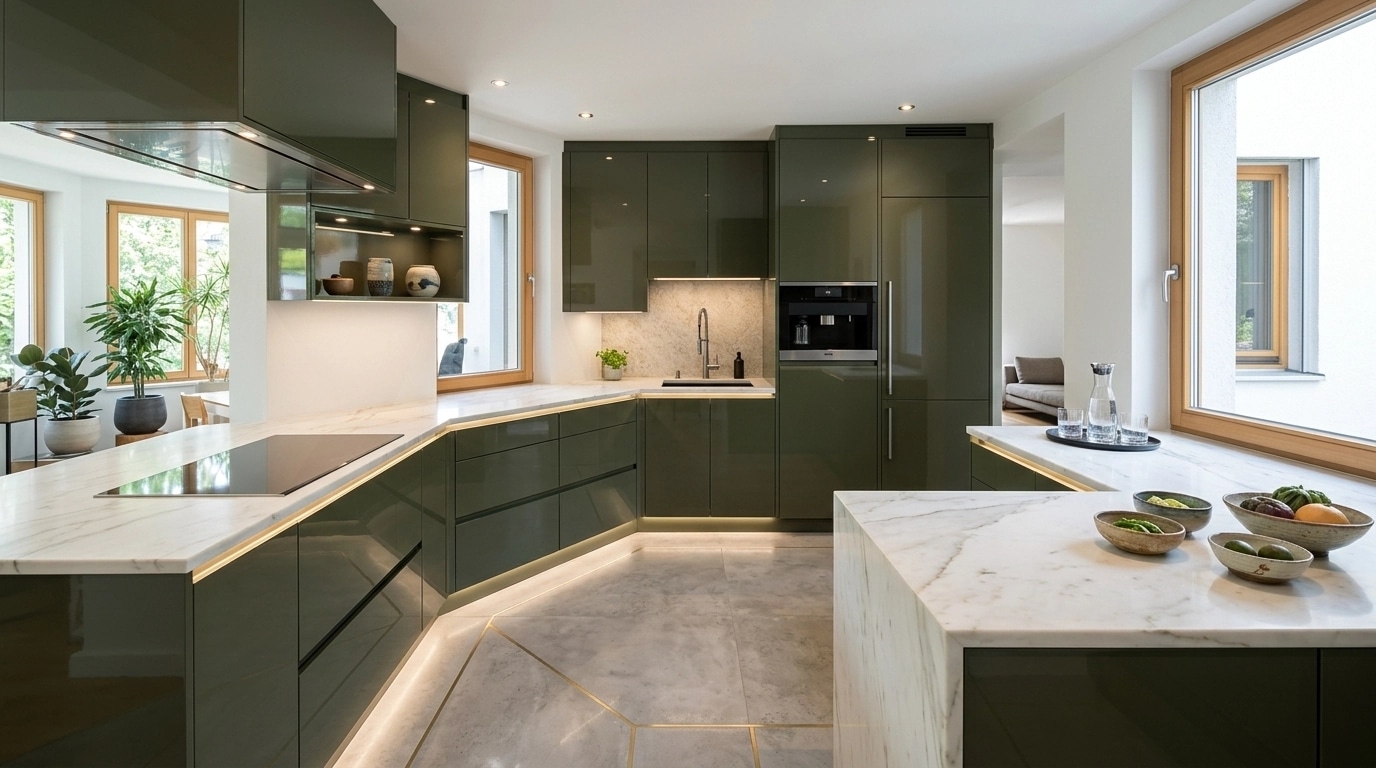 Interior design in Contemporary style — Kitchen by GenRoom AI
