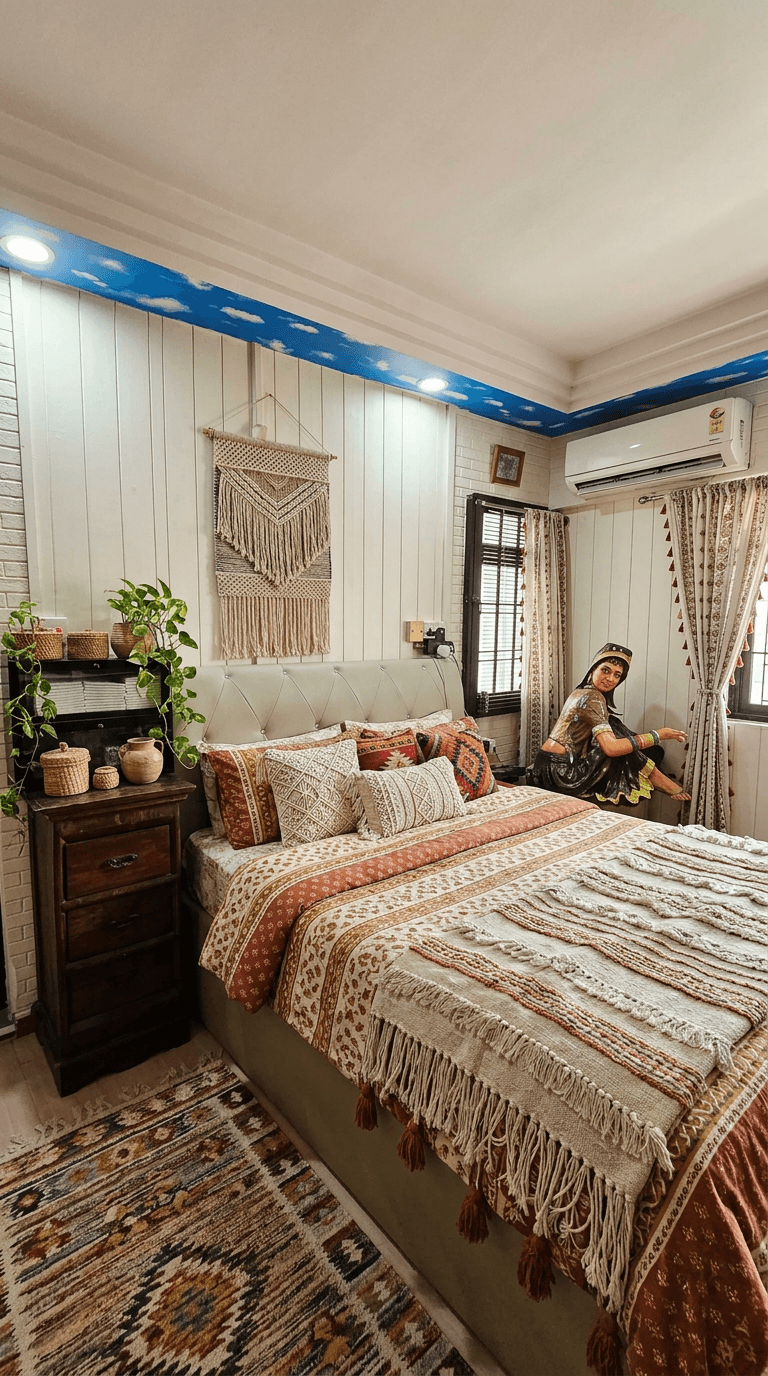Interior design in Bohemian style — Bedroom by GenRoom AI