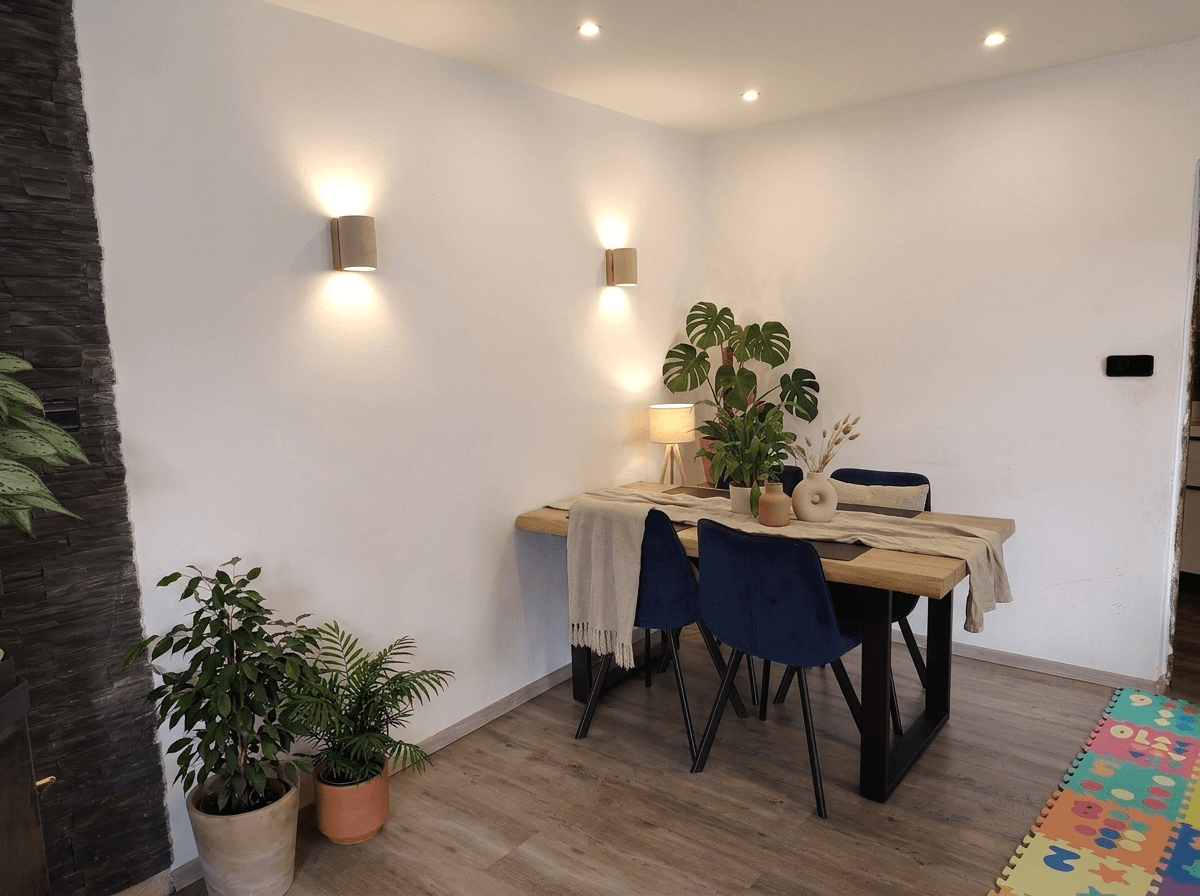 التصميم الداخلي بنمط Biophilic — dining_room من GenRoom AI