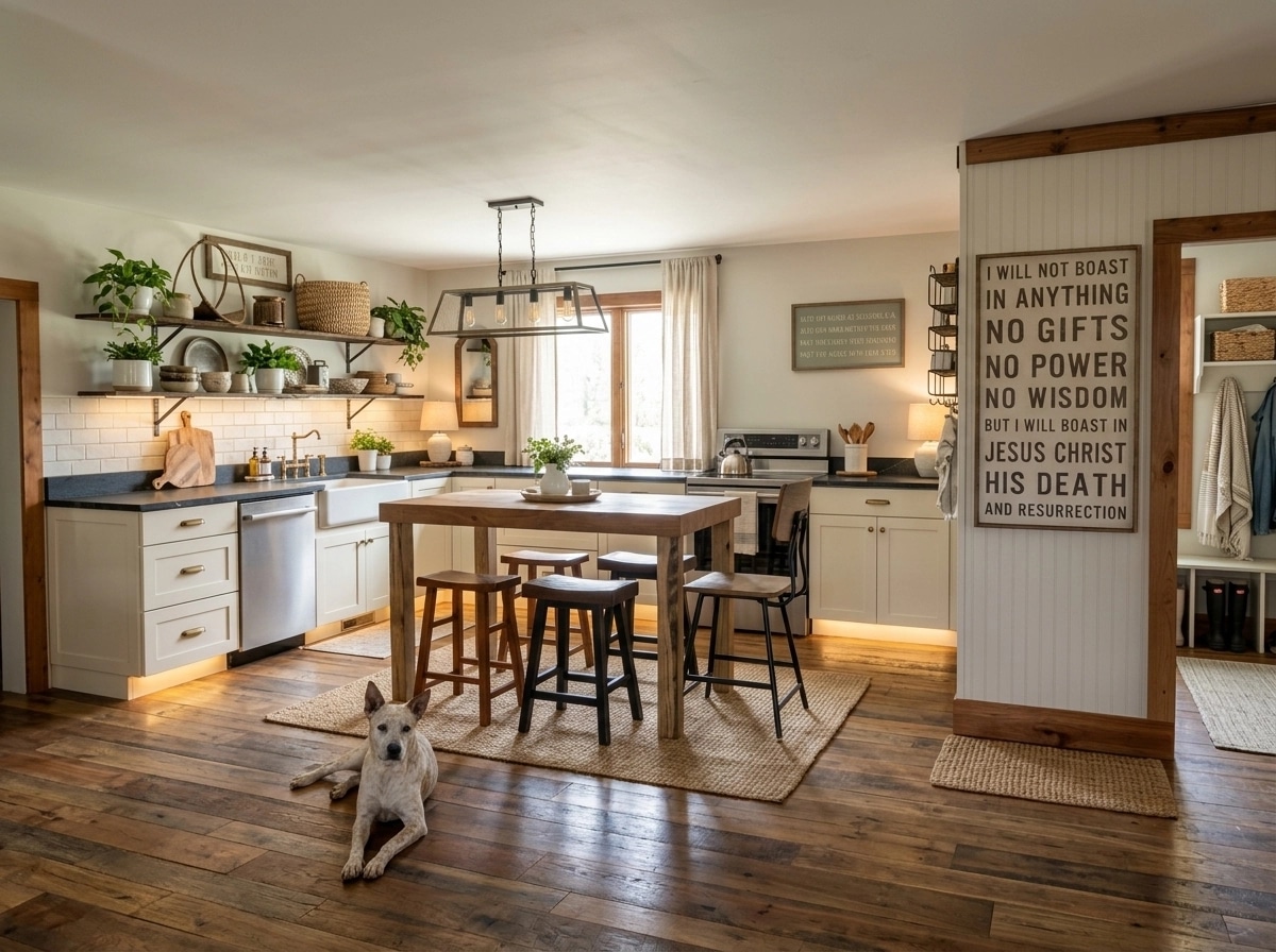 Modern Farmhouse Kitchen design — interior photo by GenRoom AI