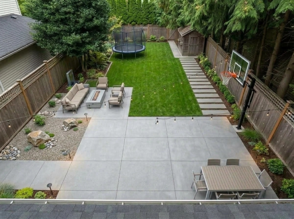 Landscape design in Contemporary Yard style — Yard by GenRoom AI