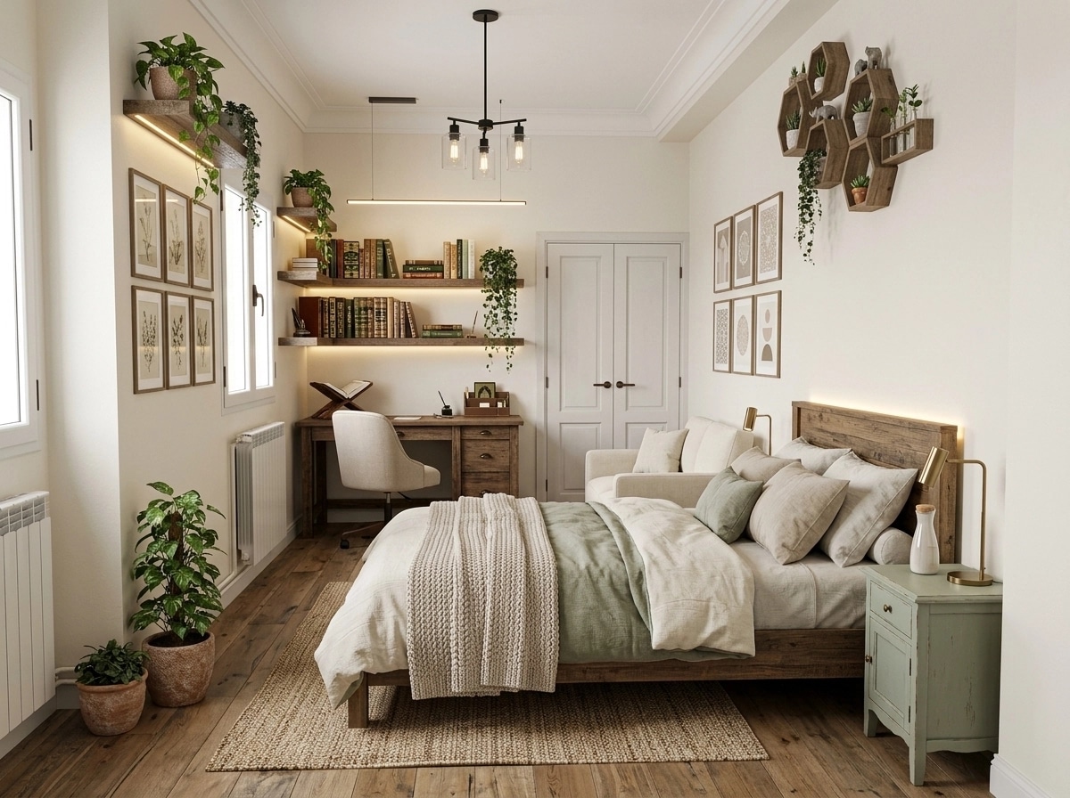 Interior design in Modern Farmhouse style — Bedroom by GenRoom AI