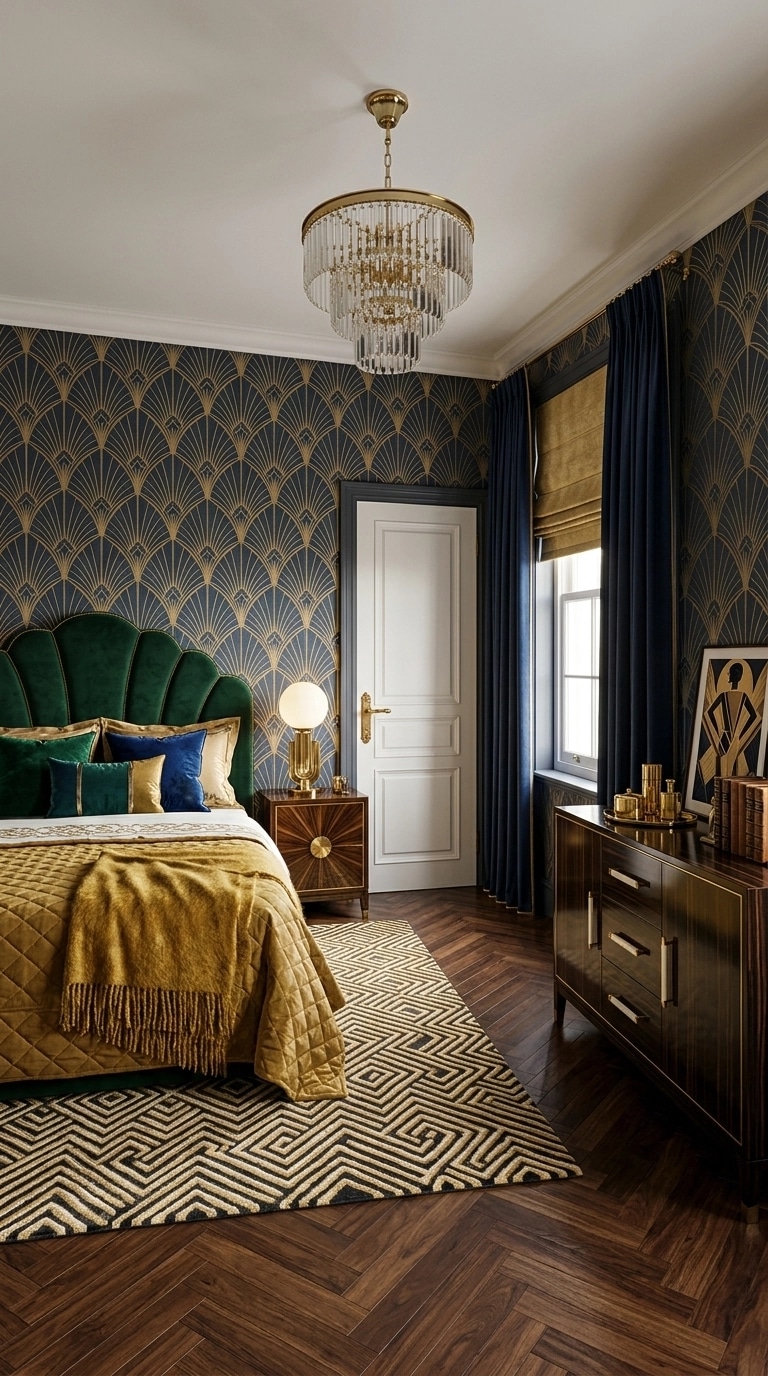 Art Deco Yatak Odası design — interior photo by GenRoom AI