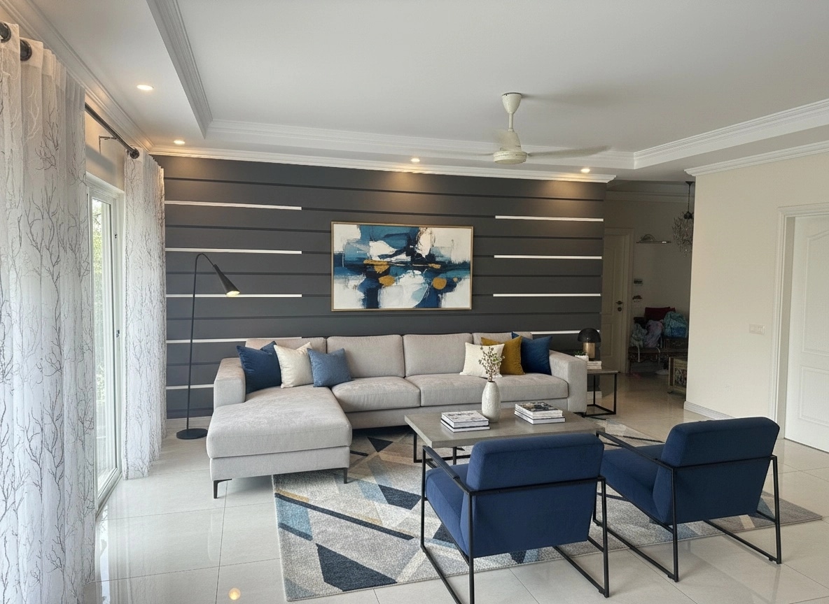 Interior design in Contemporary style — Living Room by GenRoom AI