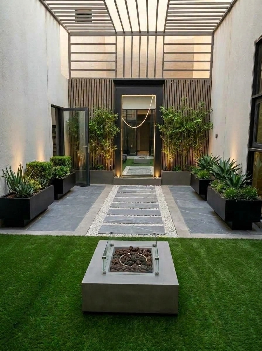 Contemporary Yard Yard design — yard photo by GenRoom AI