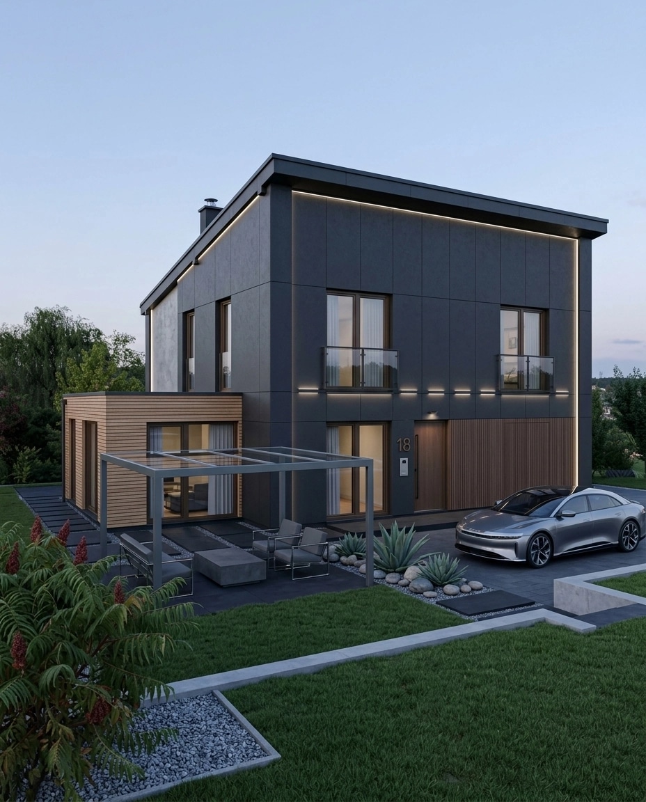 Minimalist Facade Facade design — facade photo by GenRoom AI