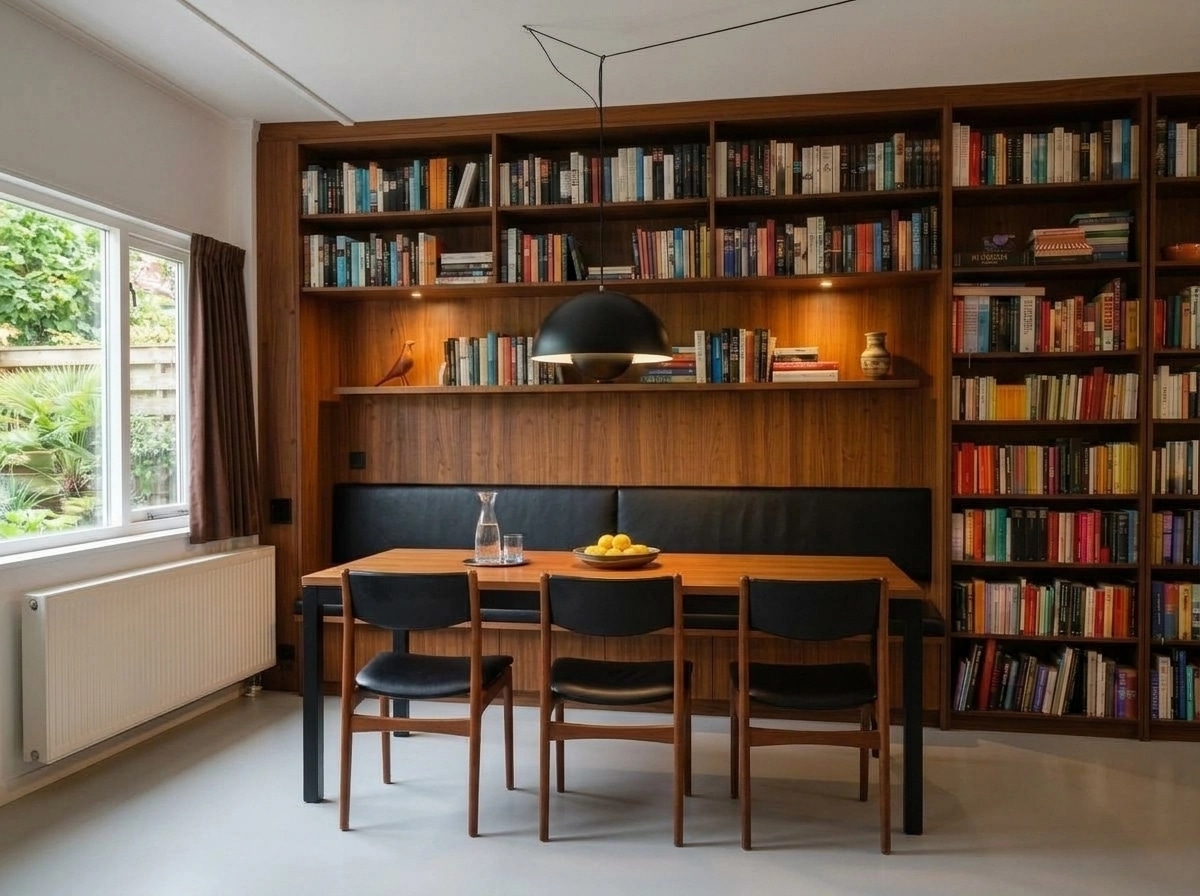 Design d'intérieur en style Mid-Century Modern — dining_room par GenRoom AI