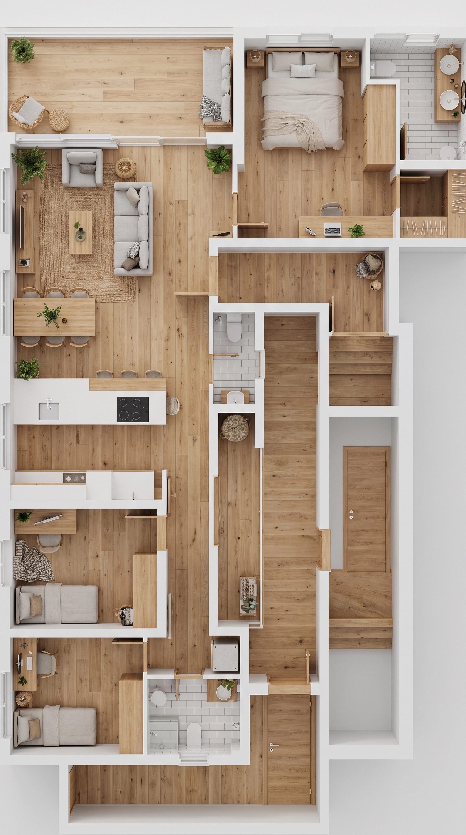 Scandinavian Living Room design — interior photo by GenRoom AI