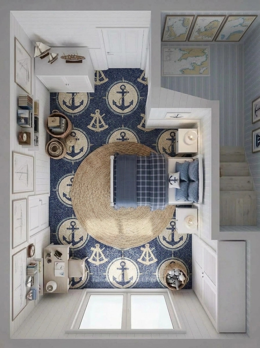 Interior design in Coastal / Hamptons style — Living Room by GenRoom AI
