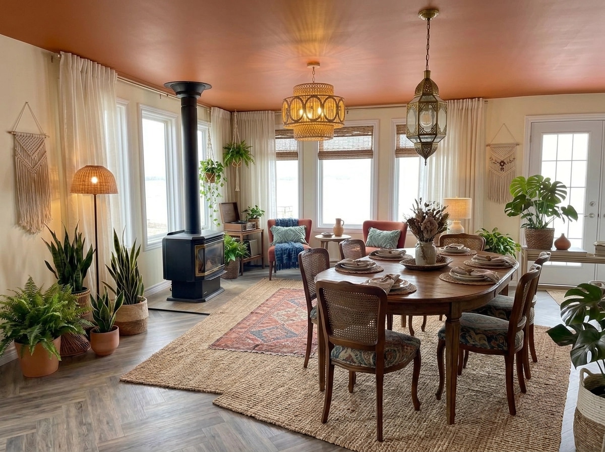 Interior design in Bohemian style — Living Room by GenRoom AI