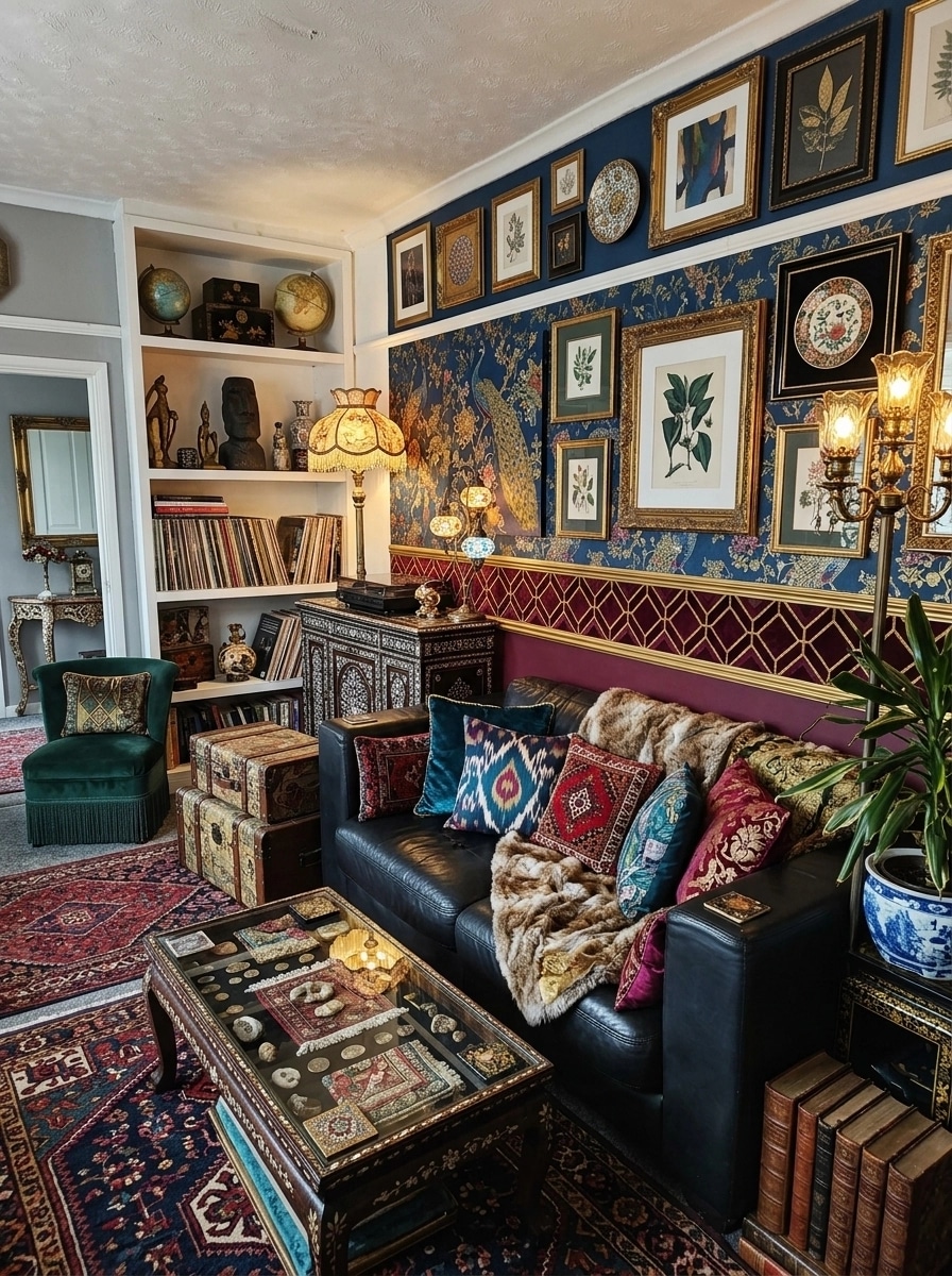 Maximalist Living Room design — interior photo by GenRoom AI