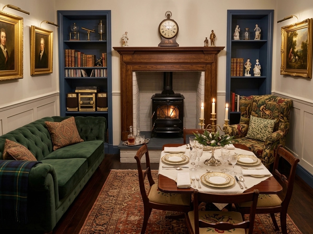 Interior design in British style — dining_room by GenRoom AI