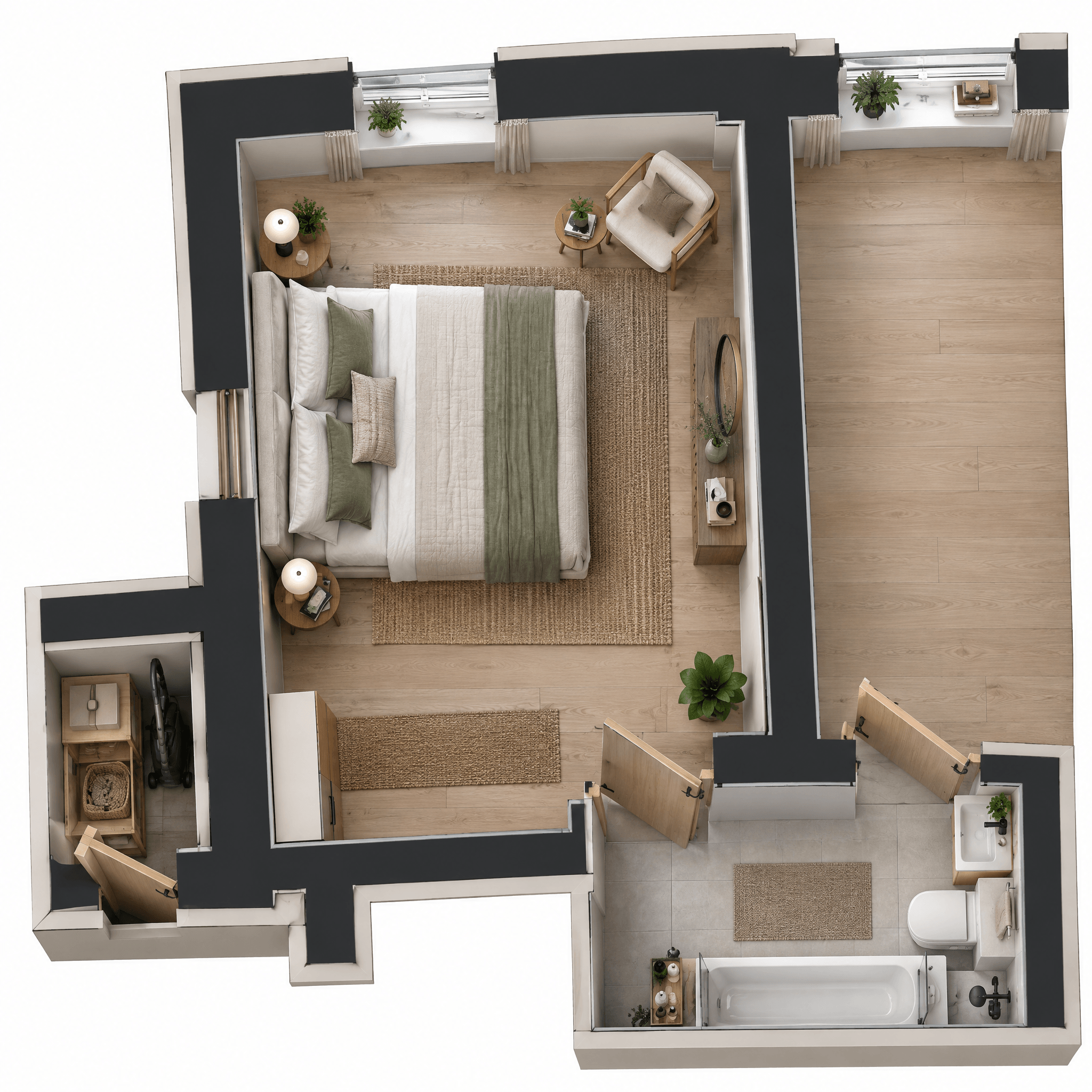 Scandinavian Sala de Estar design — interior photo by GenRoom AI