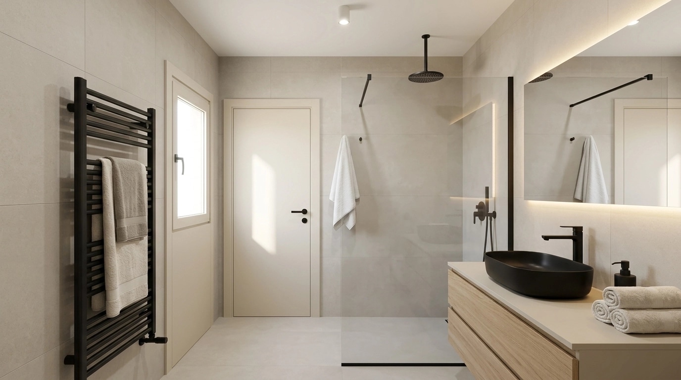 Bathroom interior in no_style style — photo by GenRoom AI