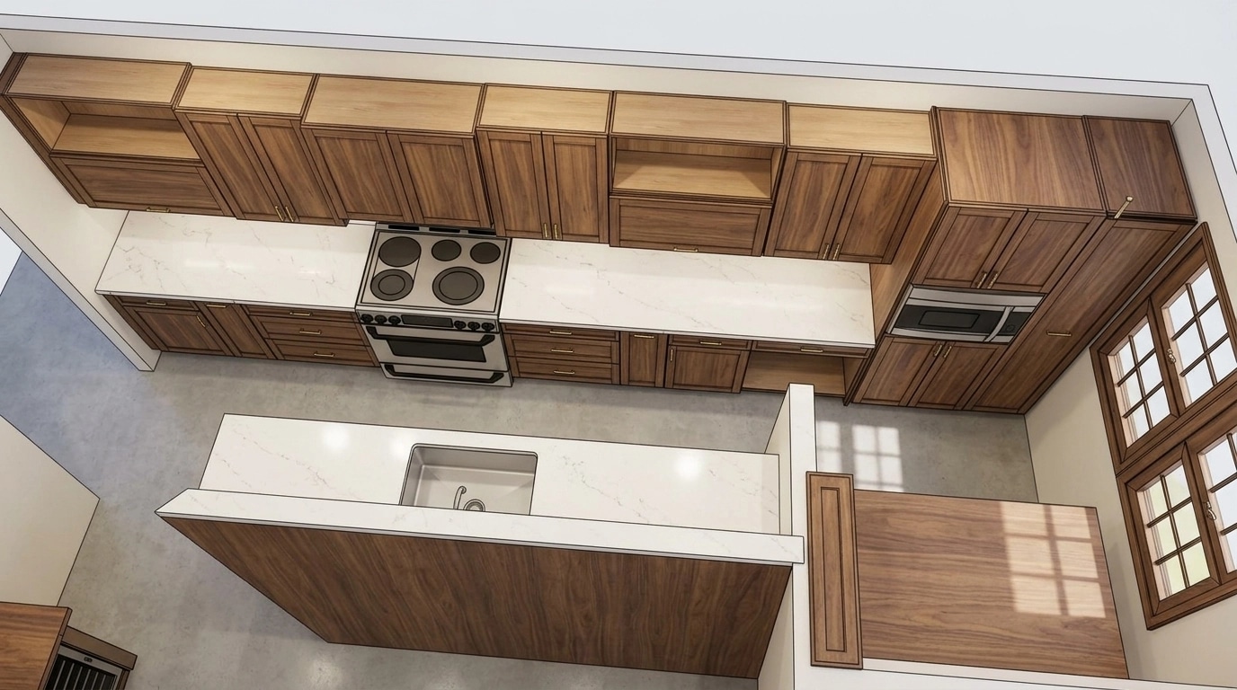 Kitchen interior in no_style style — photo by GenRoom AI