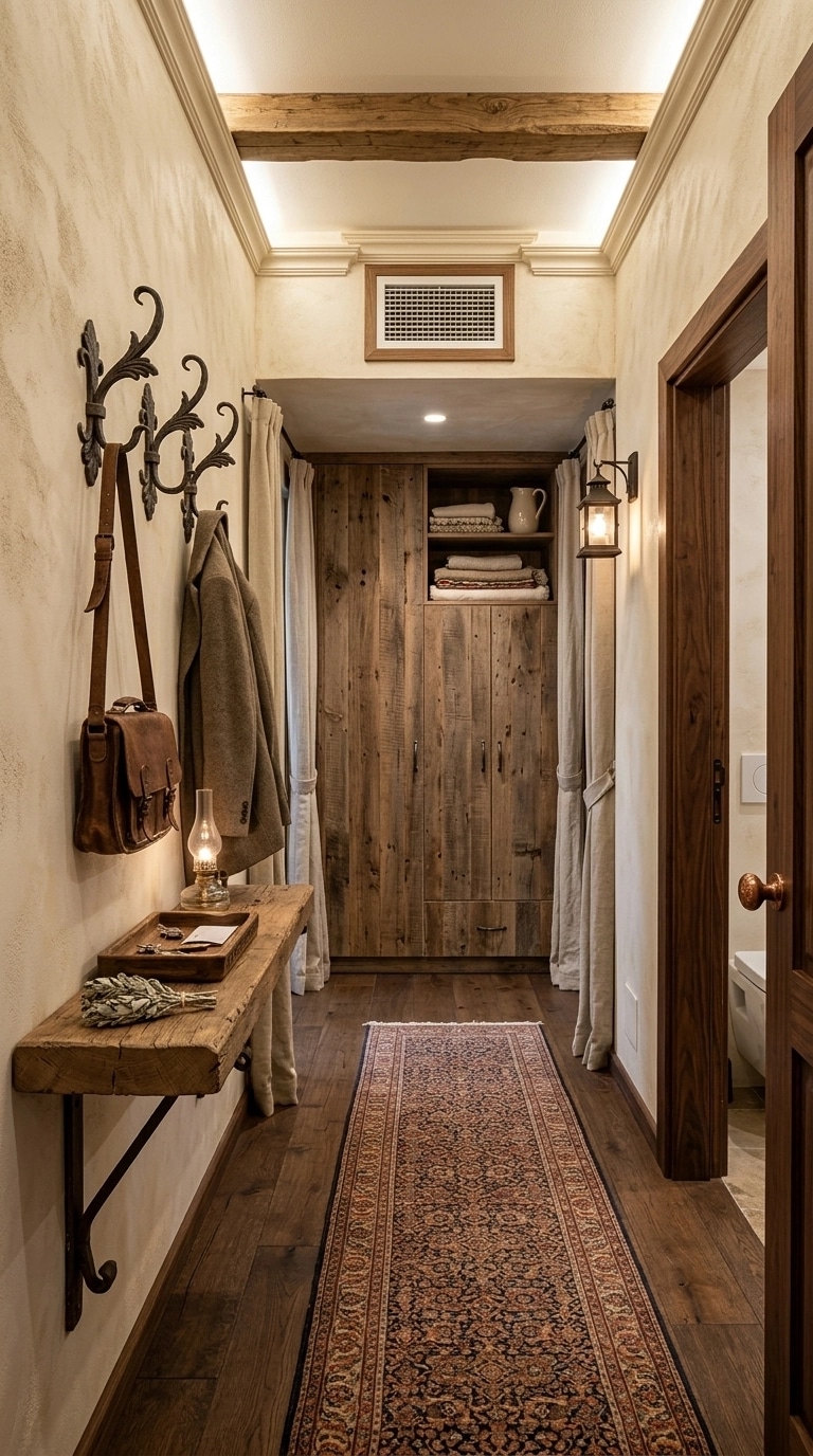 Interior design in Rustic style — Hallway by GenRoom AI