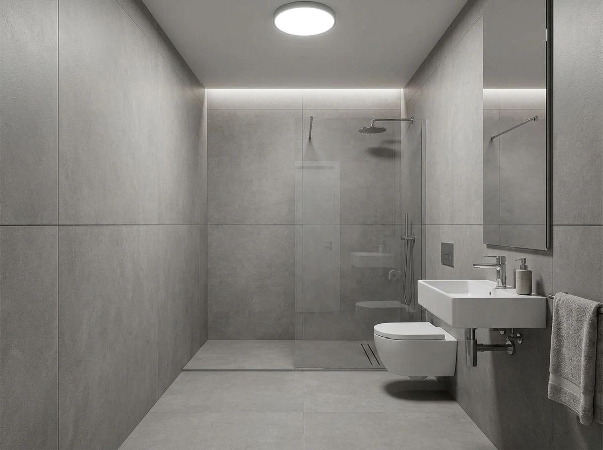 Minimalism Bathroom design — interior photo by GenRoom AI