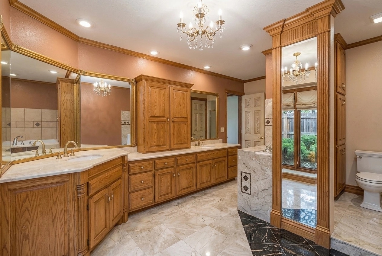Interior design in Neoclassic style — Bathroom by GenRoom AI