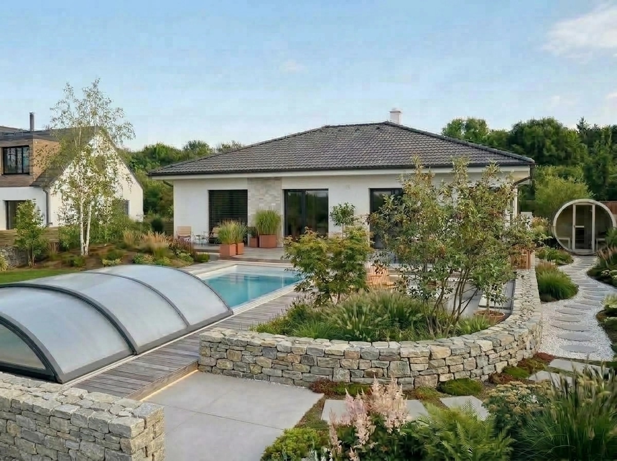 Landschaftsdesign im Scandinavian Garden-Stil — Garten von GenRoom AI