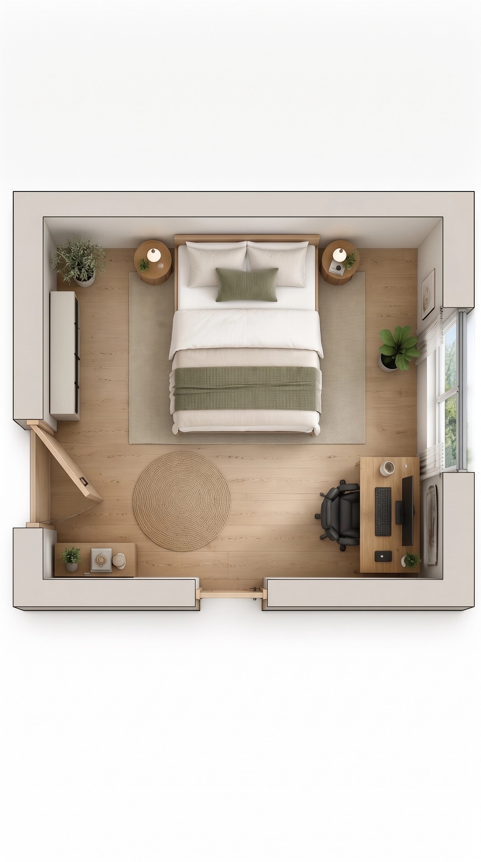 Interior design in Minimalism style — Living Room by GenRoom AI