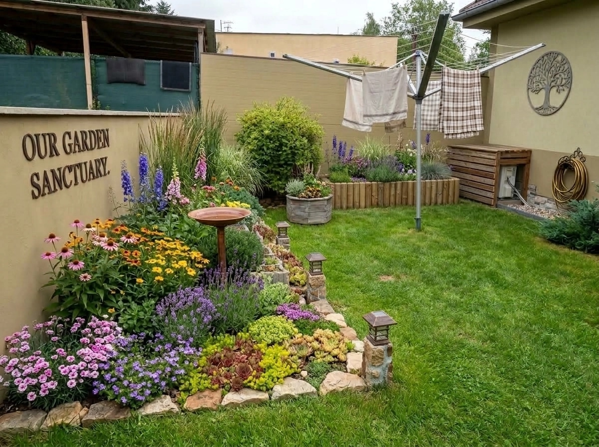 Country Rustic Garden Yard design — yard photo by GenRoom AI