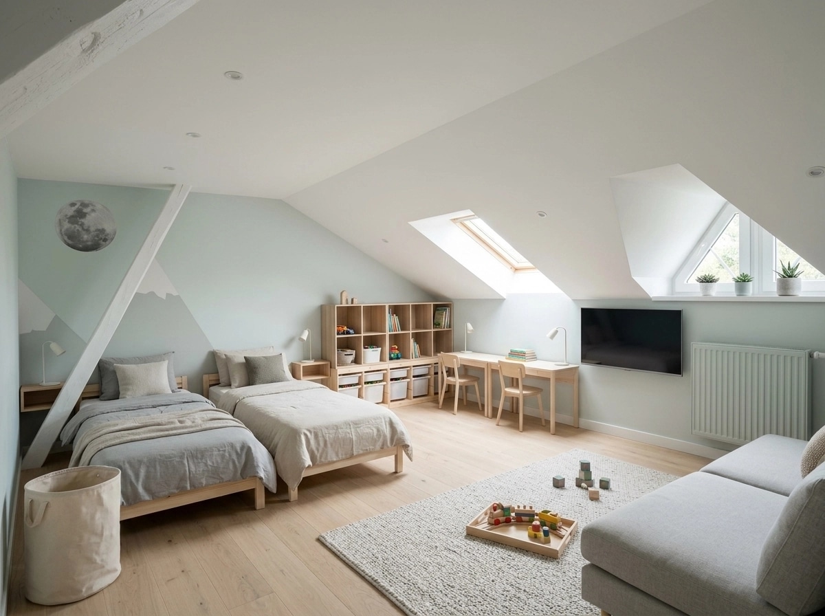 Minimalism Quarto Infantil design — interior photo by GenRoom AI