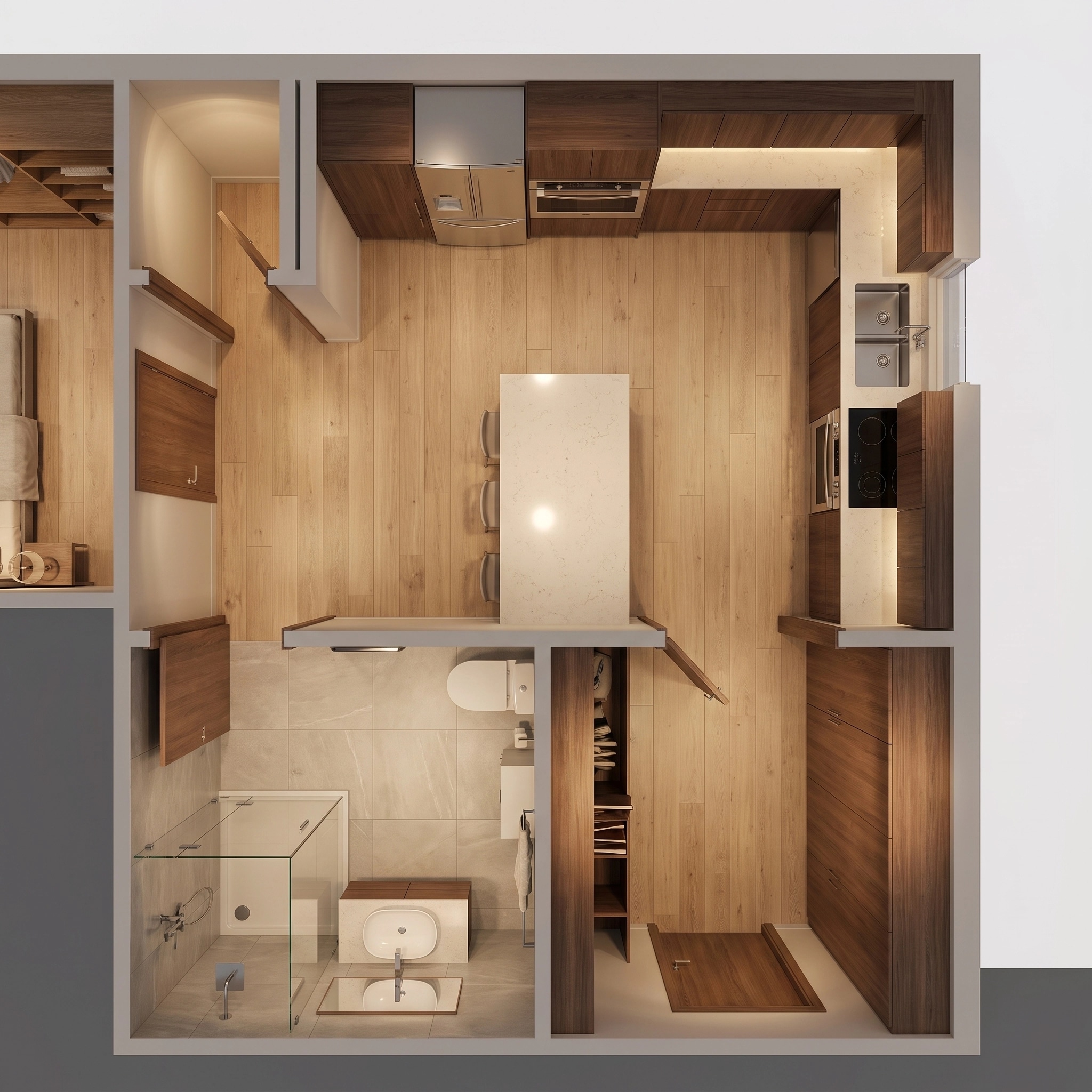 Interior design in Contemporary style — Living Room by GenRoom AI