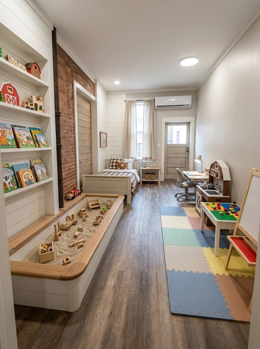 Modern Farmhouse Kids Room design — interior photo by GenRoom AI
