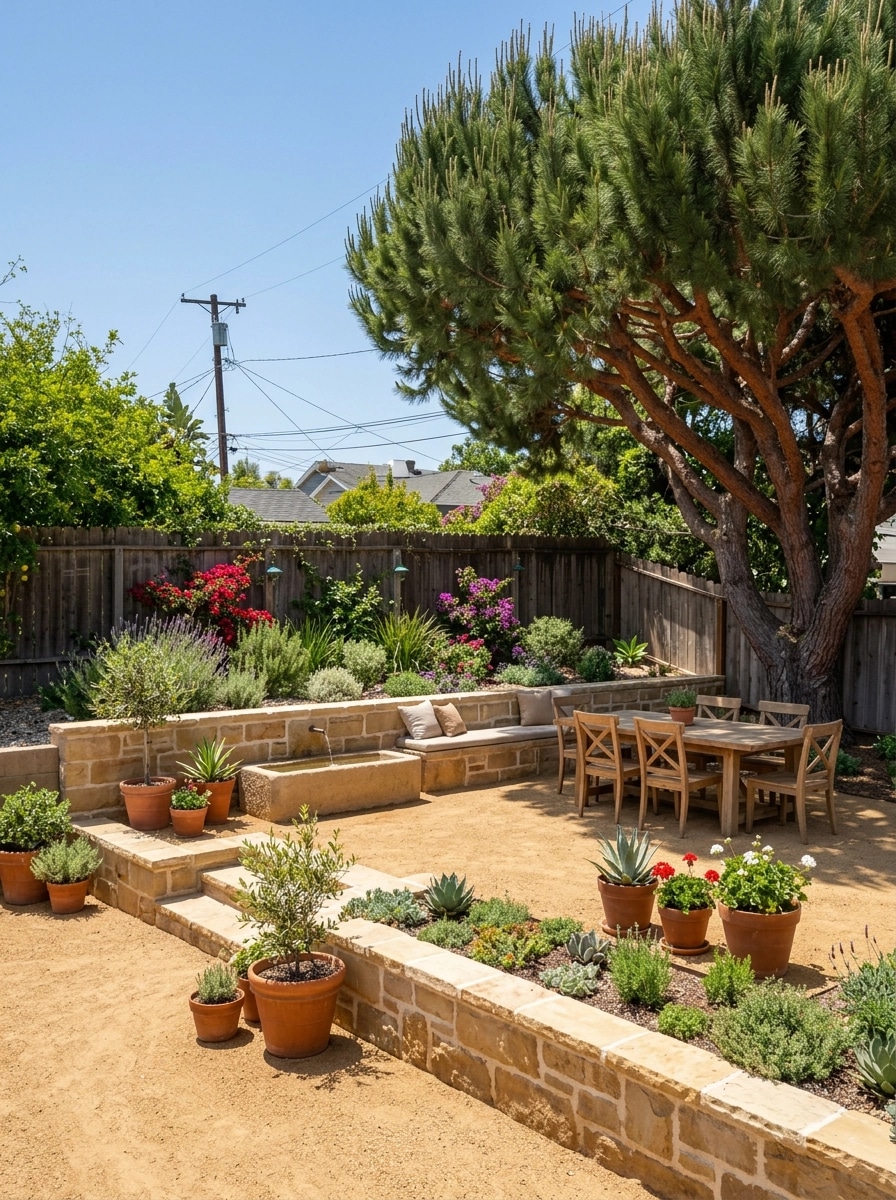 Mediterranean Yard Yard design — yard photo by GenRoom AI