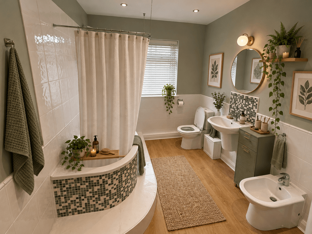 Contemporary Bathroom design — interior photo by GenRoom AI