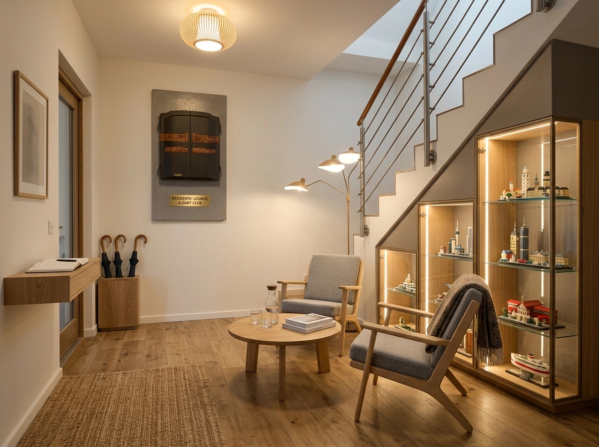 Interior design in Scandinavian style — lobby by GenRoom AI