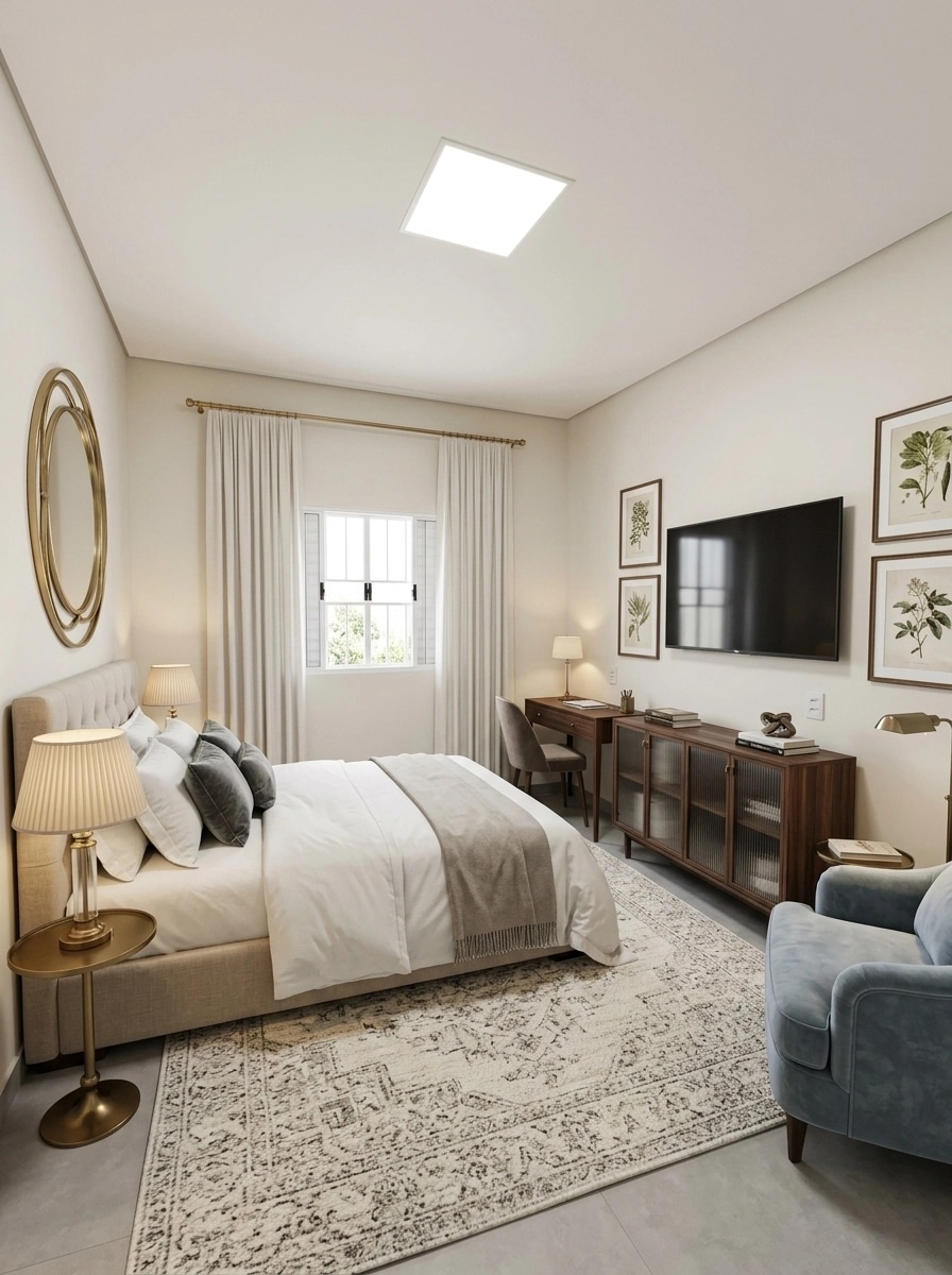 Interior design in Transitional style — Bedroom by GenRoom AI