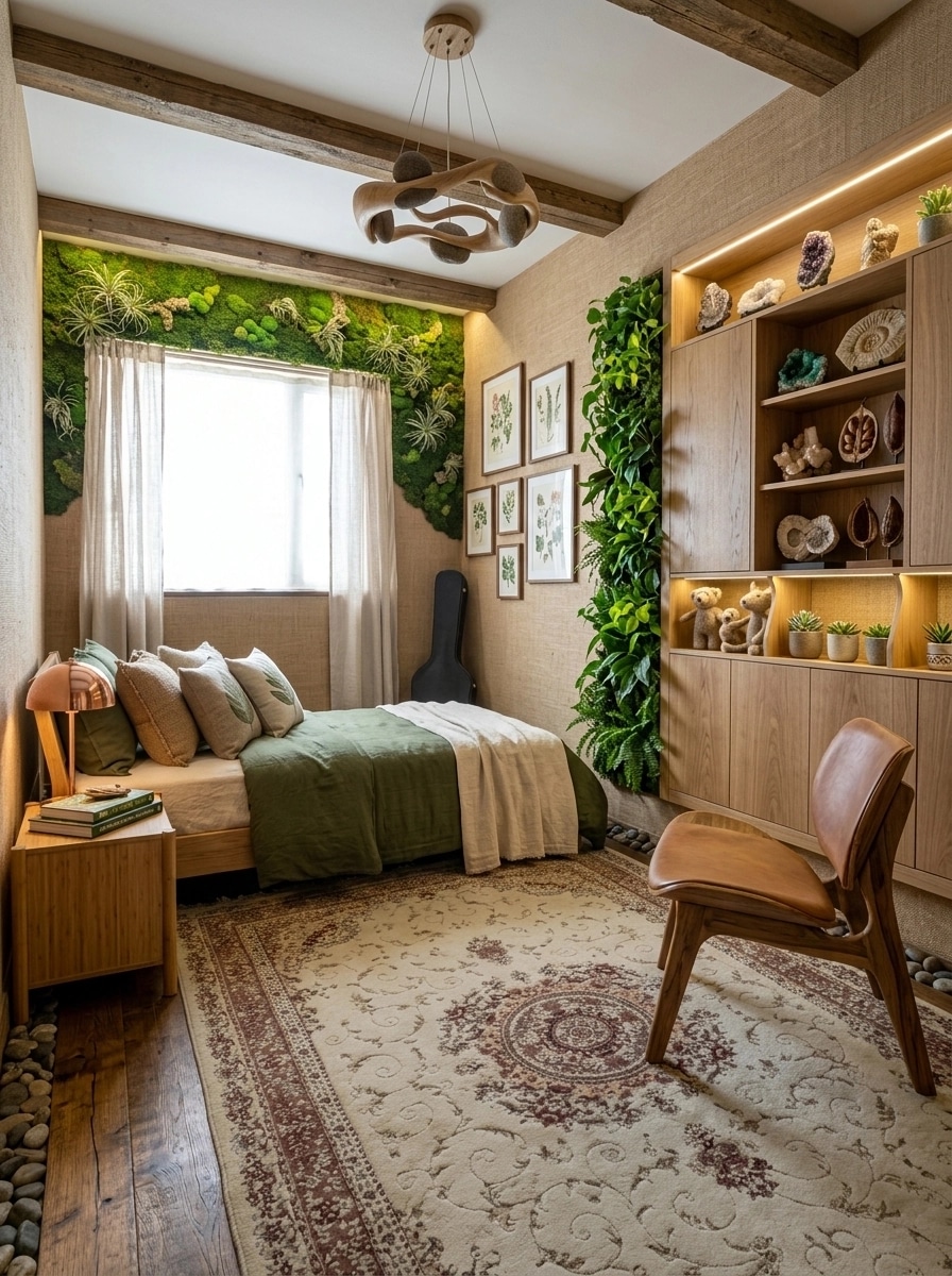 Biophilic Chambre design — interior photo by GenRoom AI