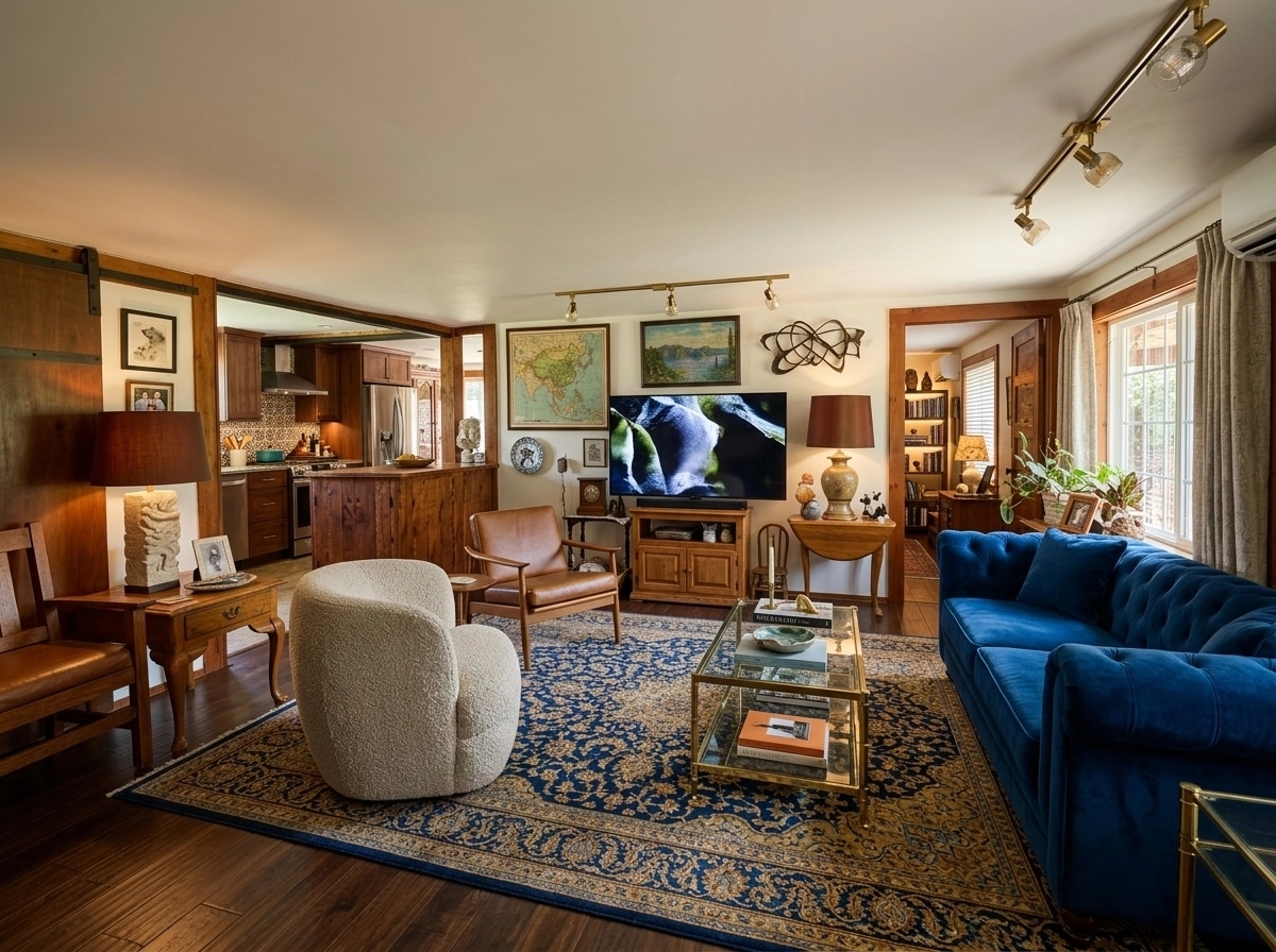 Interior design in Eclectic style — Living Room by GenRoom AI