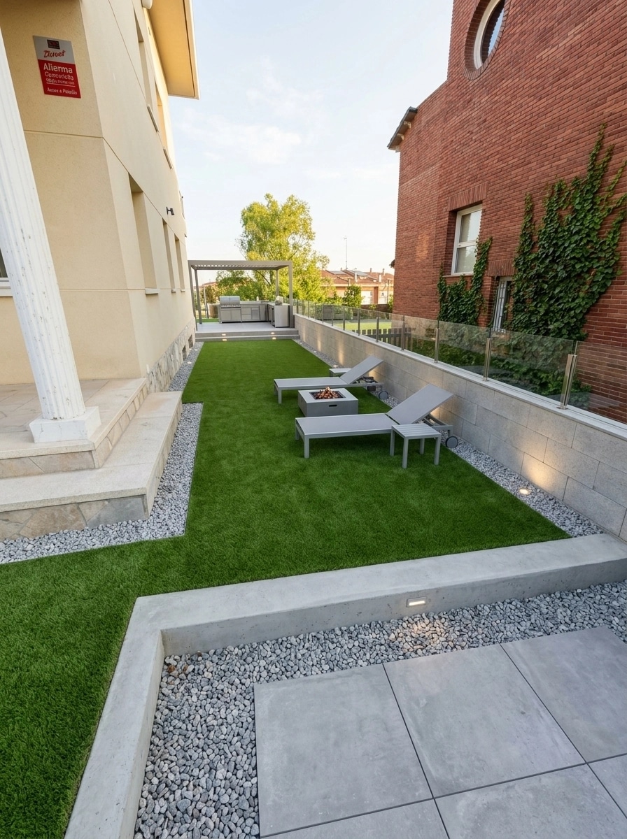 Landscape design in Minimalist Yard style — Yard by GenRoom AI