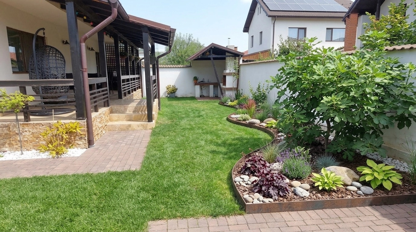 Landscape design in Minimalist Yard style — Yard by GenRoom AI