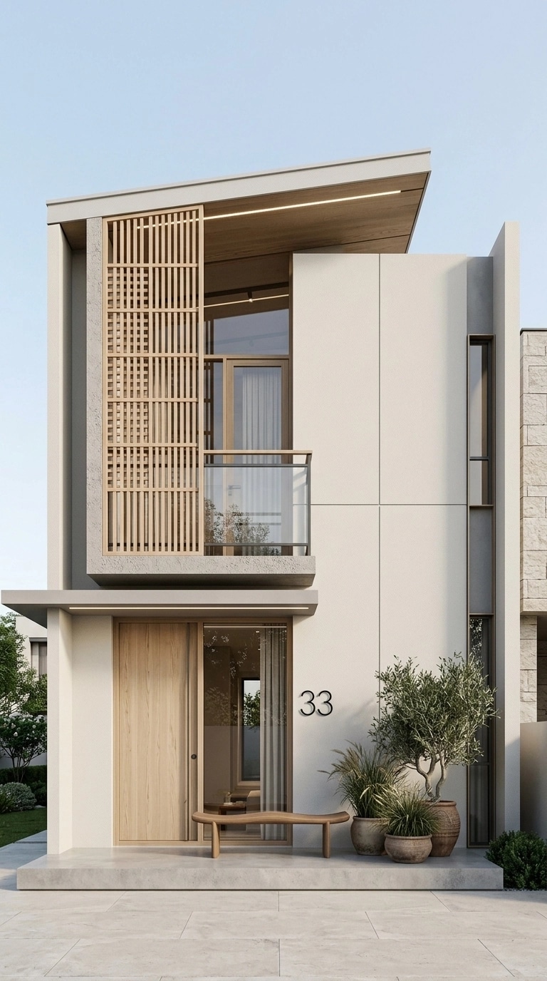 Scandinavian Facade Facade design — facade photo by GenRoom AI