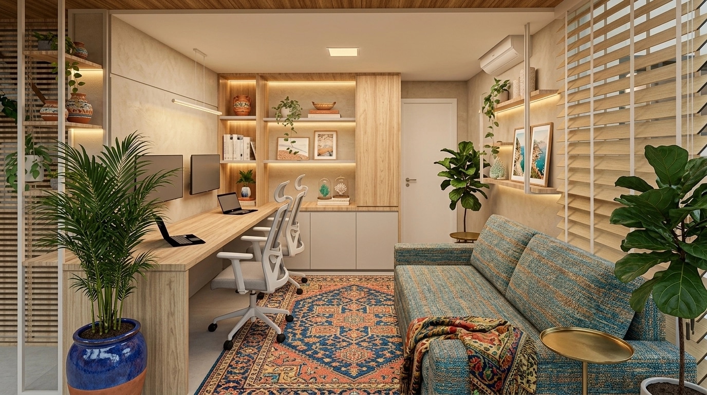 Mediterranean Office design — interior photo by GenRoom AI