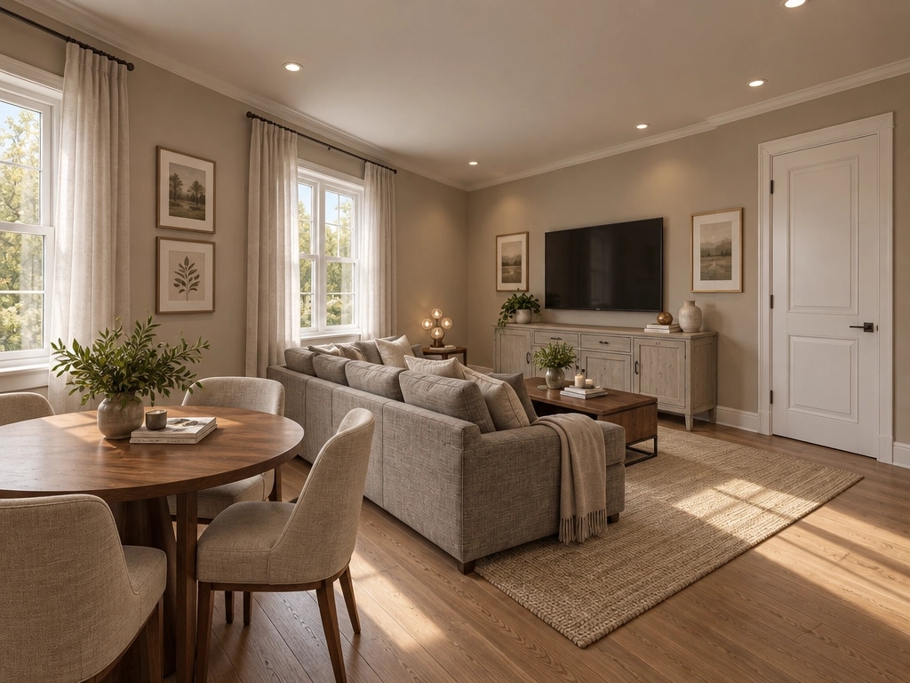Interior design in Transitional style — Living Room by GenRoom AI