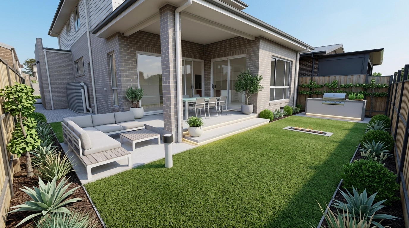 Contemporary Yard Yard design — yard photo by GenRoom AI