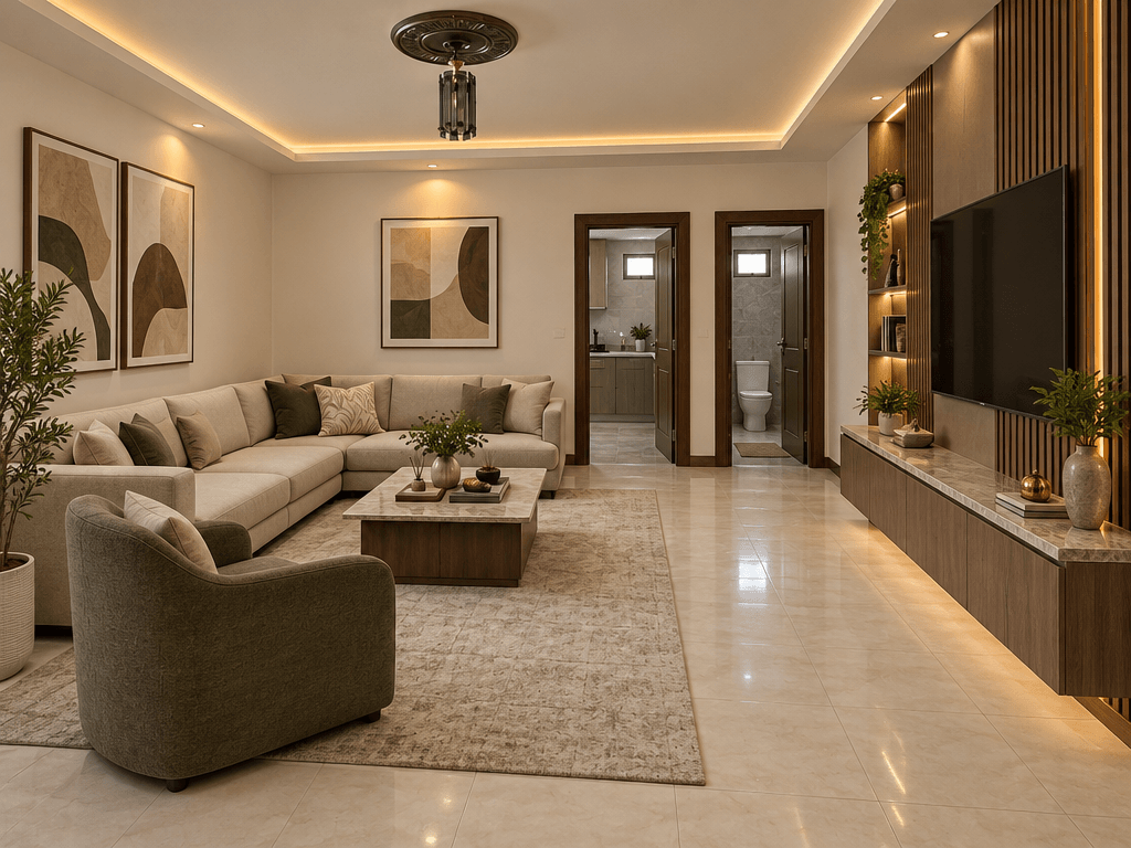 Interior design in Contemporary style — Living Room by GenRoom AI