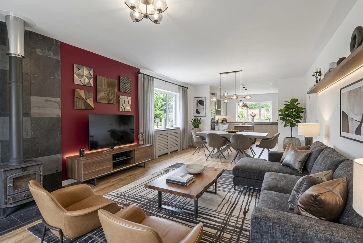 Interior design in Contemporary style — Living Room by GenRoom AI