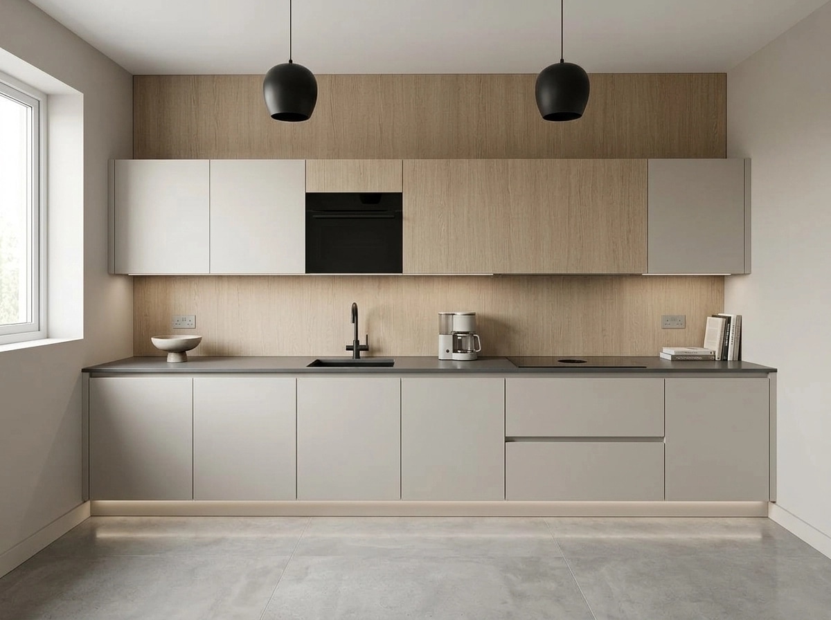 Minimalism Kitchen design — interior photo by GenRoom AI
