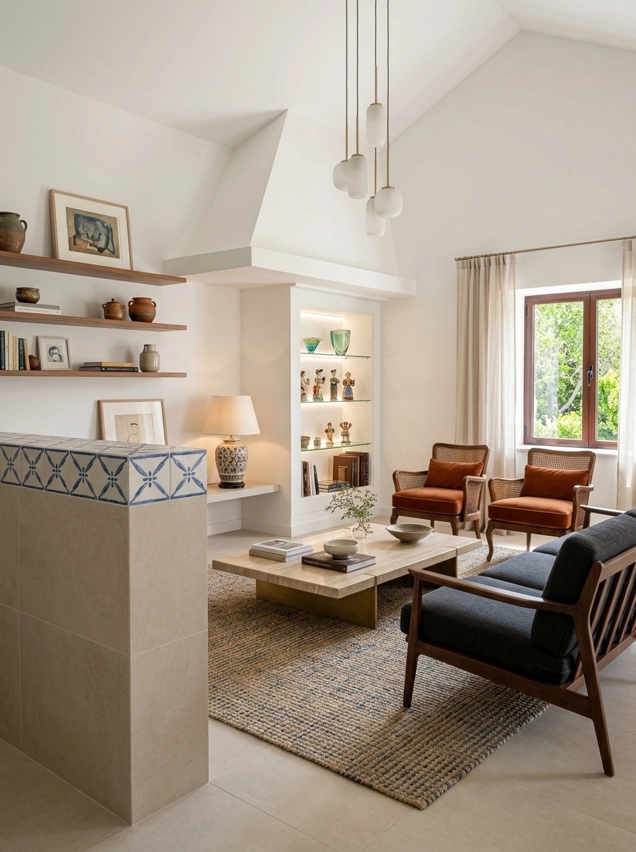 Interior design in Portuguese Modern style — Living Room by GenRoom AI