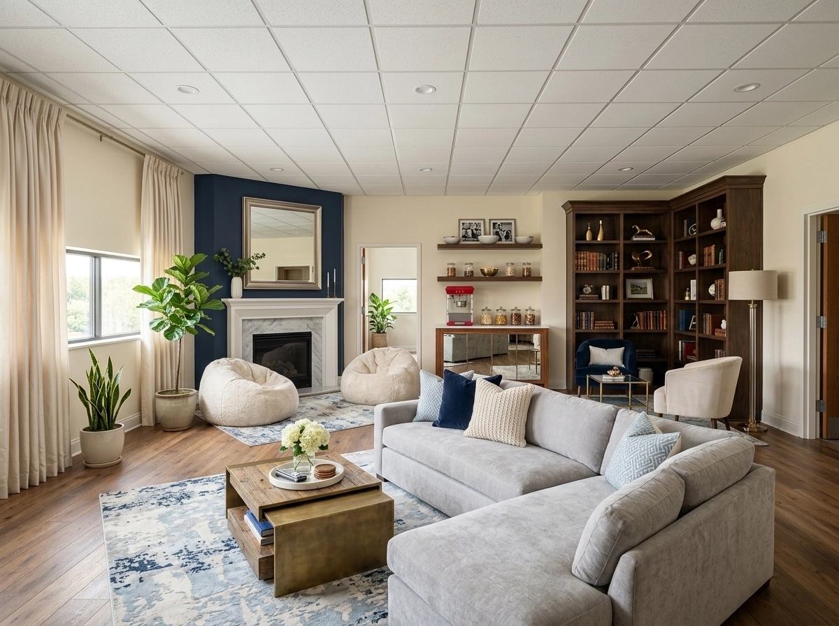 Interior design in Transitional style — Living Room by GenRoom AI